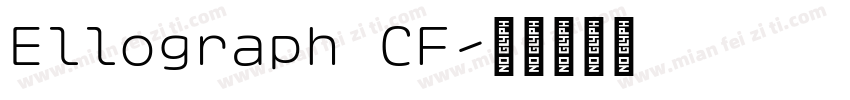 Ellograph CF字体转换